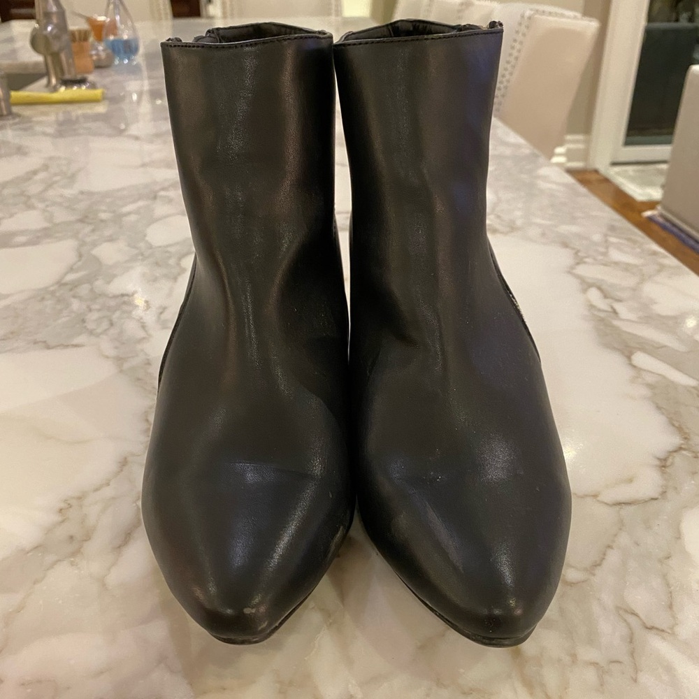 Black Ankle Boots with Zipper - Picture 6 of 8